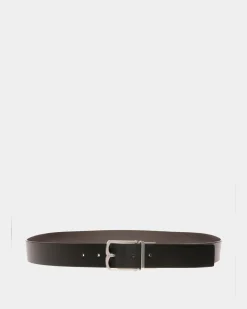 Anzuggürtel Aus Leder in Schwarz