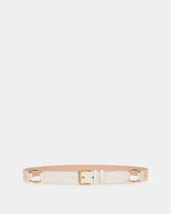Arkle 95 cm Gürtel Aus Weißem Leder