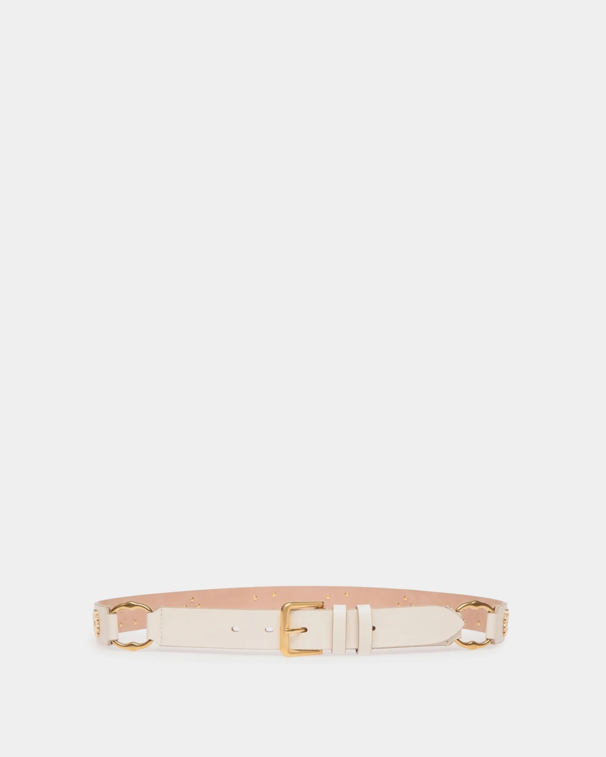 Arkle 85 cm Gürtel Aus Weißem Leder