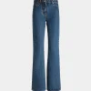 Ausgestellte Jeanshose Aus Baumwolle In Medium Blue