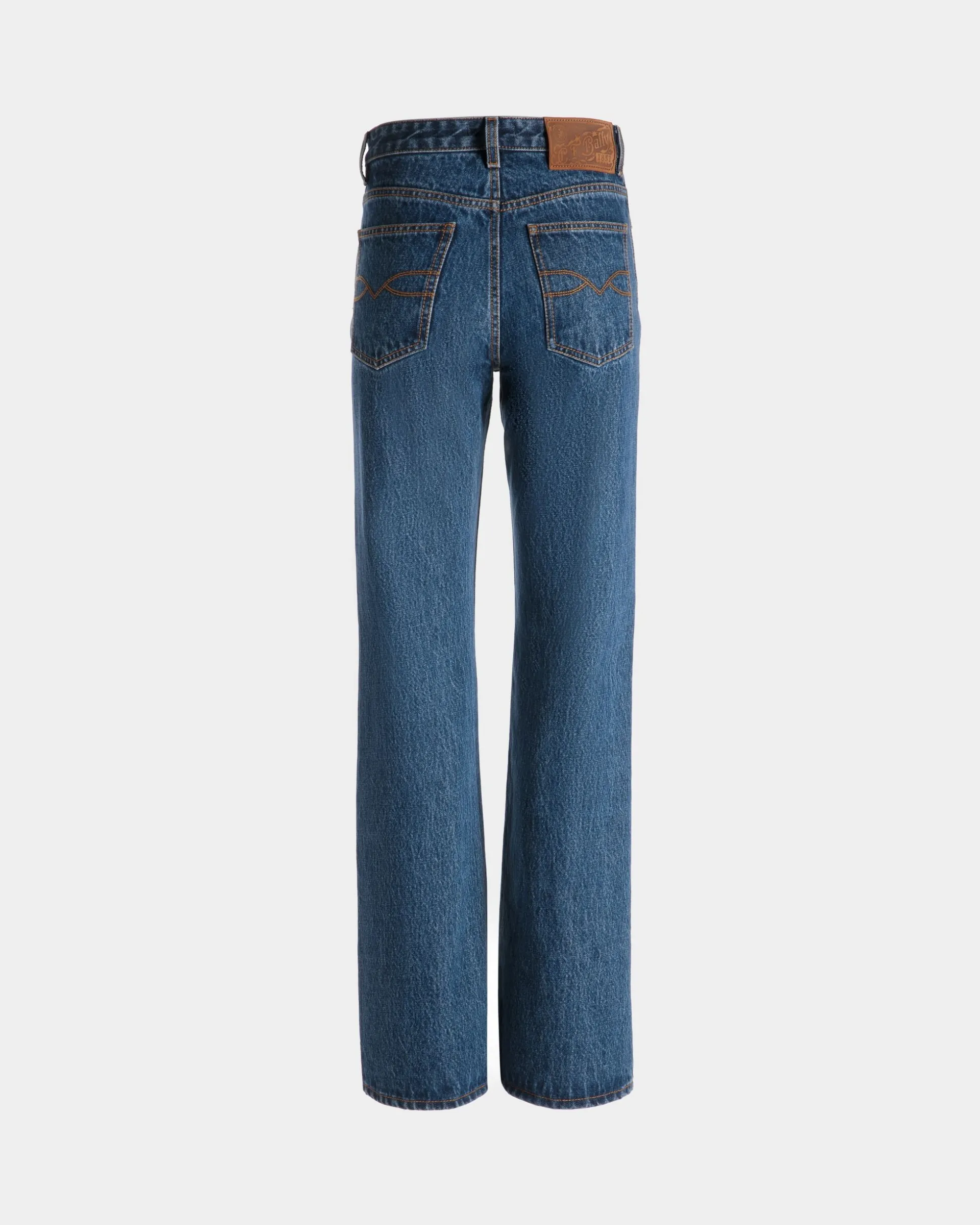 Ausgestellte Jeanshose Aus Baumwolle In Medium Blue