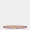 B Bold 25 mm Gürtel Aus Lackleder In Light Beige