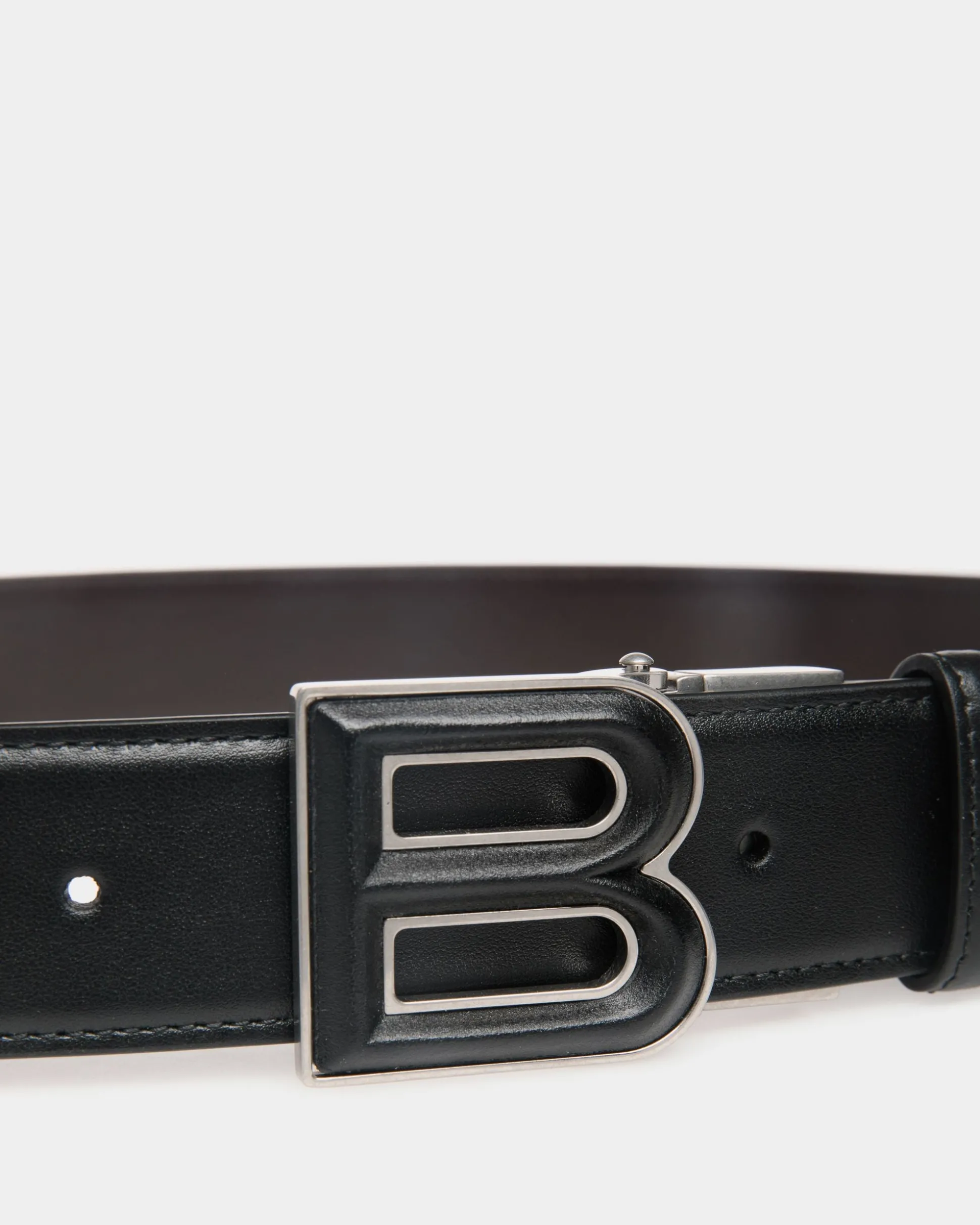B Bold 35 mm Verstellbarer Wendegürtel Aus Leder In Schwarz Und Braun