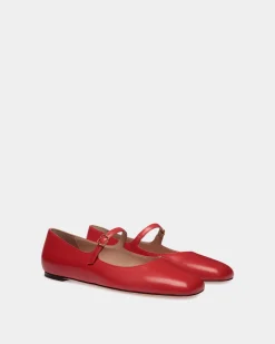 Ballyrina Aus Leder In Candy Red