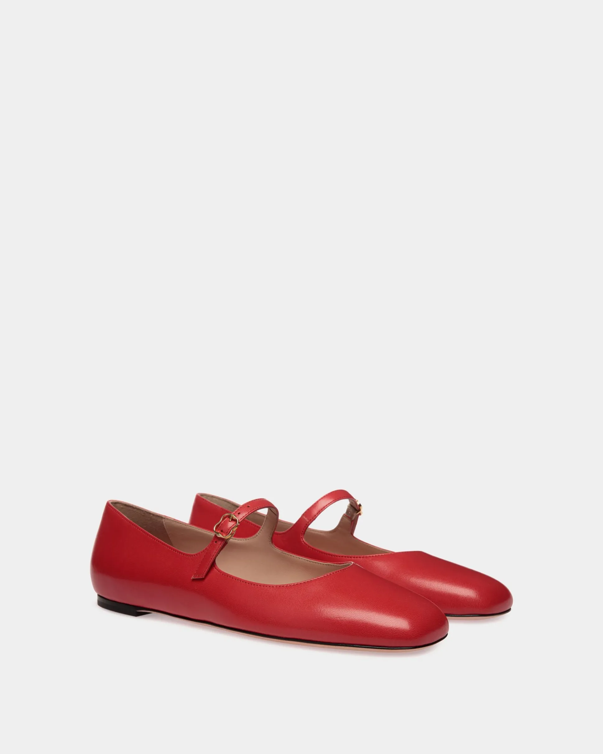 Ballyrina Aus Leder In Candy Red
