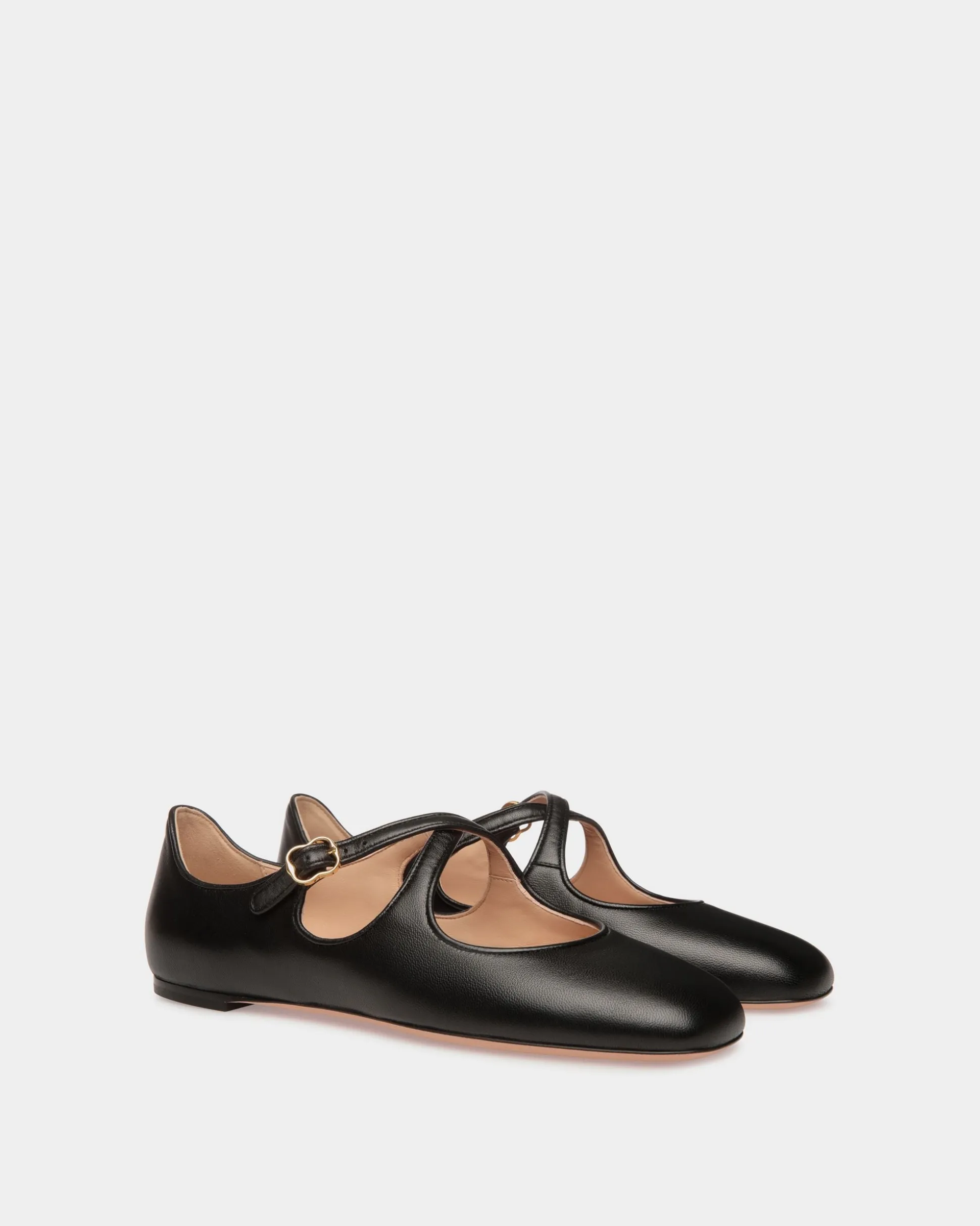 Ballyrina Ballerina Aus Nappaleder In Schwarz