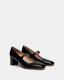 Ballyrina Mary-Jane Pumps Aus Leder In Schwarz