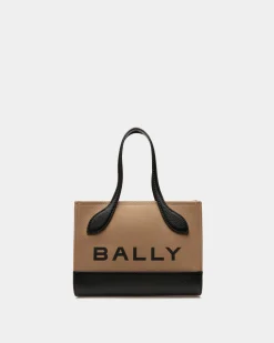 Bar Minibag Aus Stoff in Sand und Schwarz