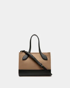 Bar Minibag Aus Stoff in Sand und Schwarz