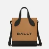 Bar Mini-Tragetasche Aus Canvas Und Leder In Beige Und Schwarz