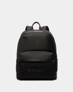 Bar Rucksack Aus Nylon Und Leder In Schwarz