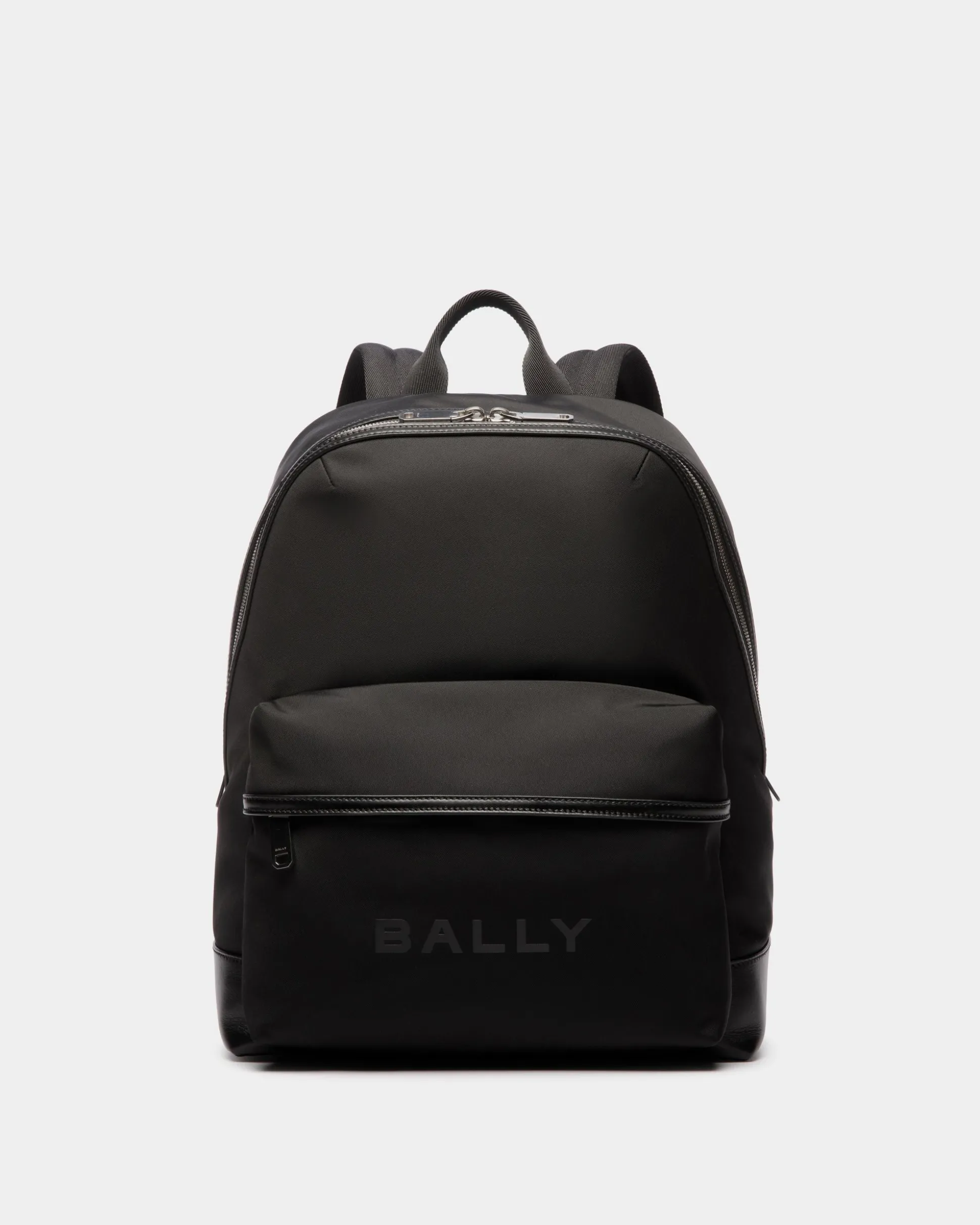 Bar Rucksack Aus Nylon Und Leder In Schwarz