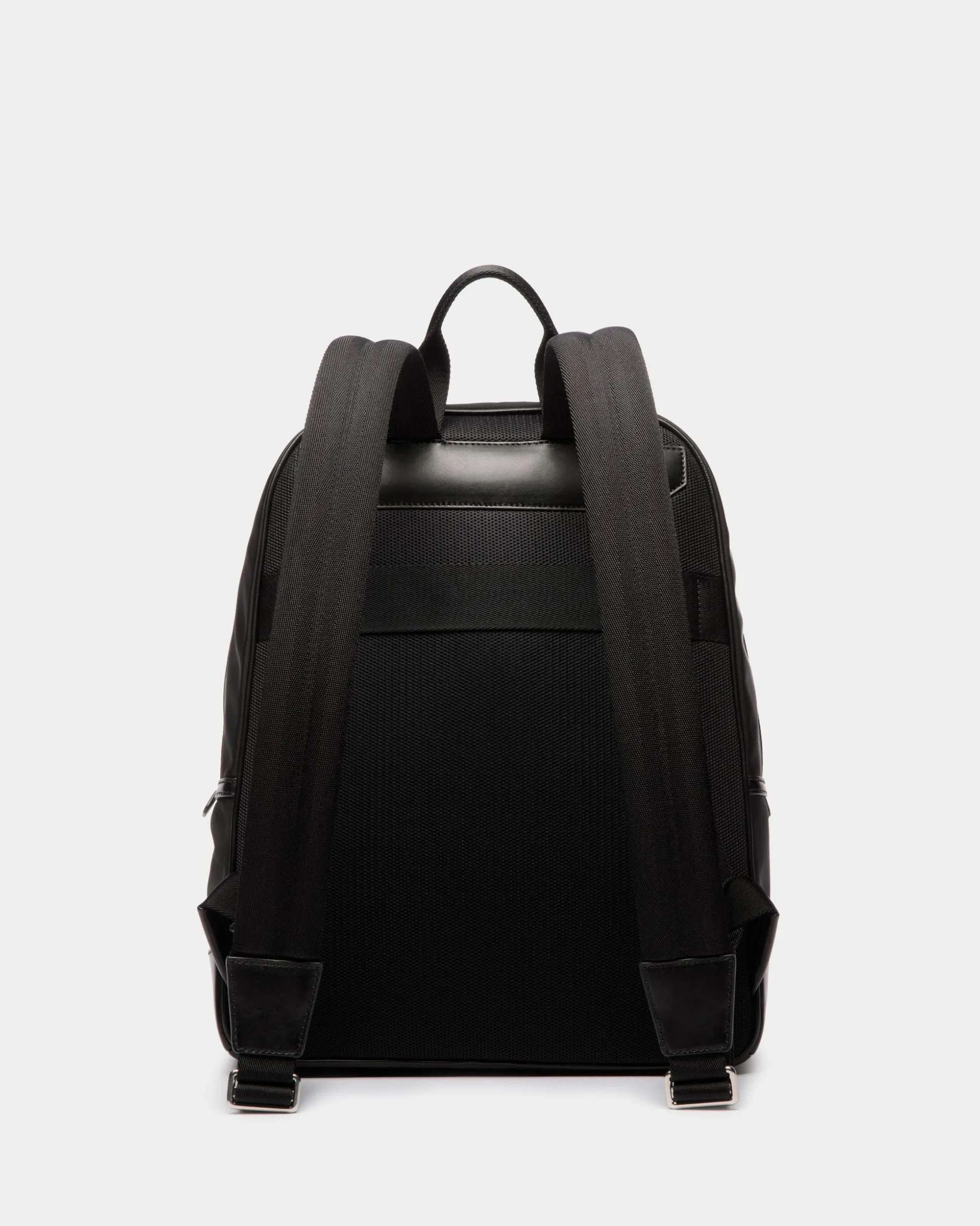 Bar Rucksack Aus Nylon Und Leder In Schwarz
