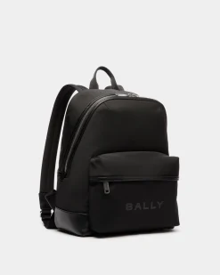 Bar Rucksack Aus Nylon Und Leder In Schwarz