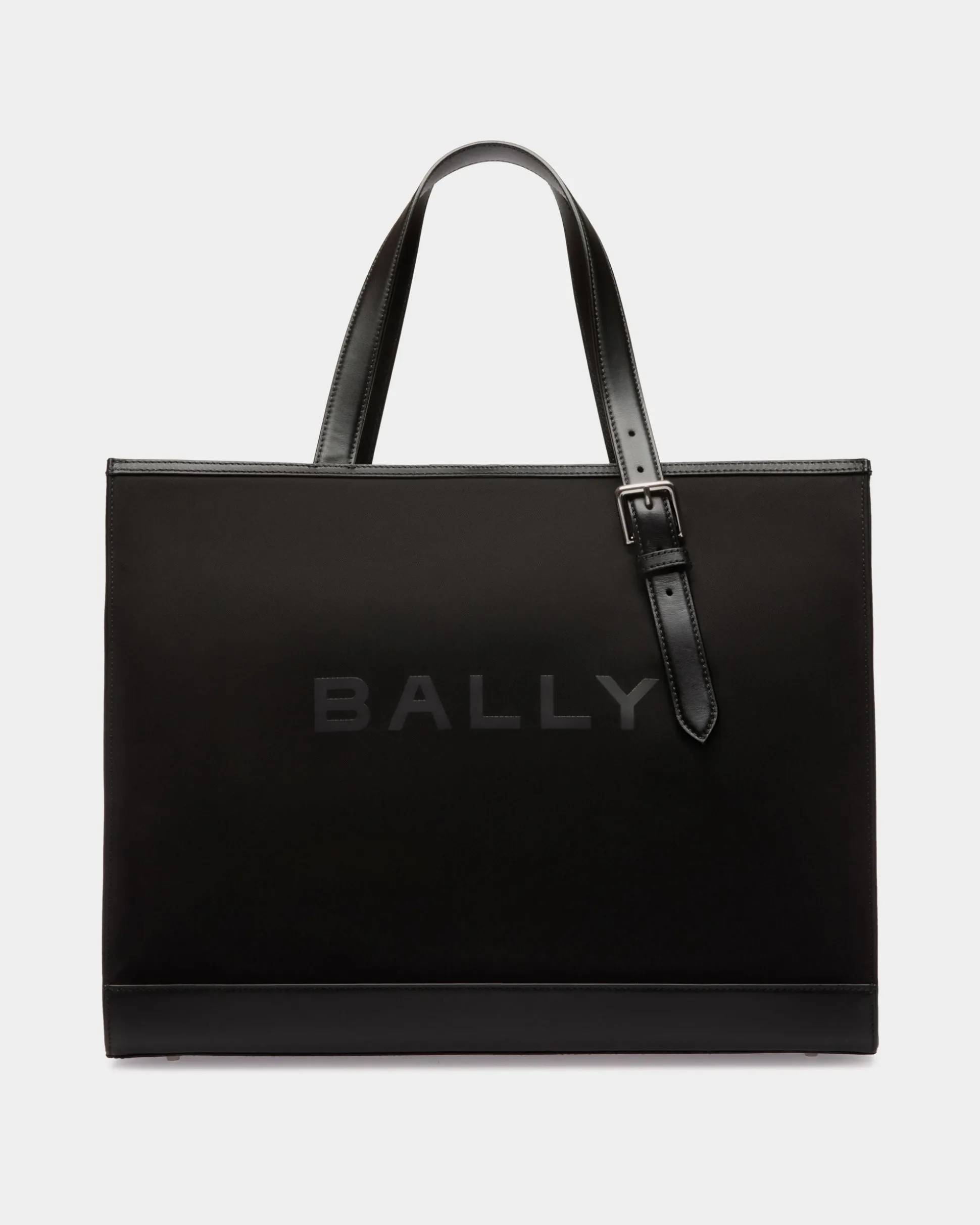 Bar Tragetasche Aus Nylon Und Leder In Schwarz