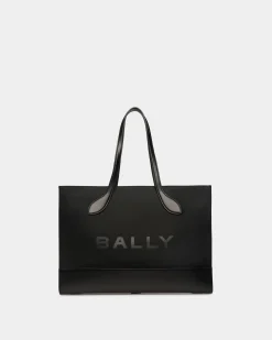 Bar Tragetasche Aus Nylon Und Leder In Schwarz