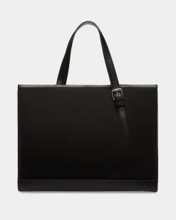 Bar Tragetasche Aus Nylon Und Leder In Schwarz
