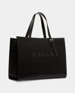Bar Tragetasche Aus Nylon Und Leder In Schwarz
