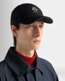 Baseballmütze Aus Baumwolle In Navy Blue