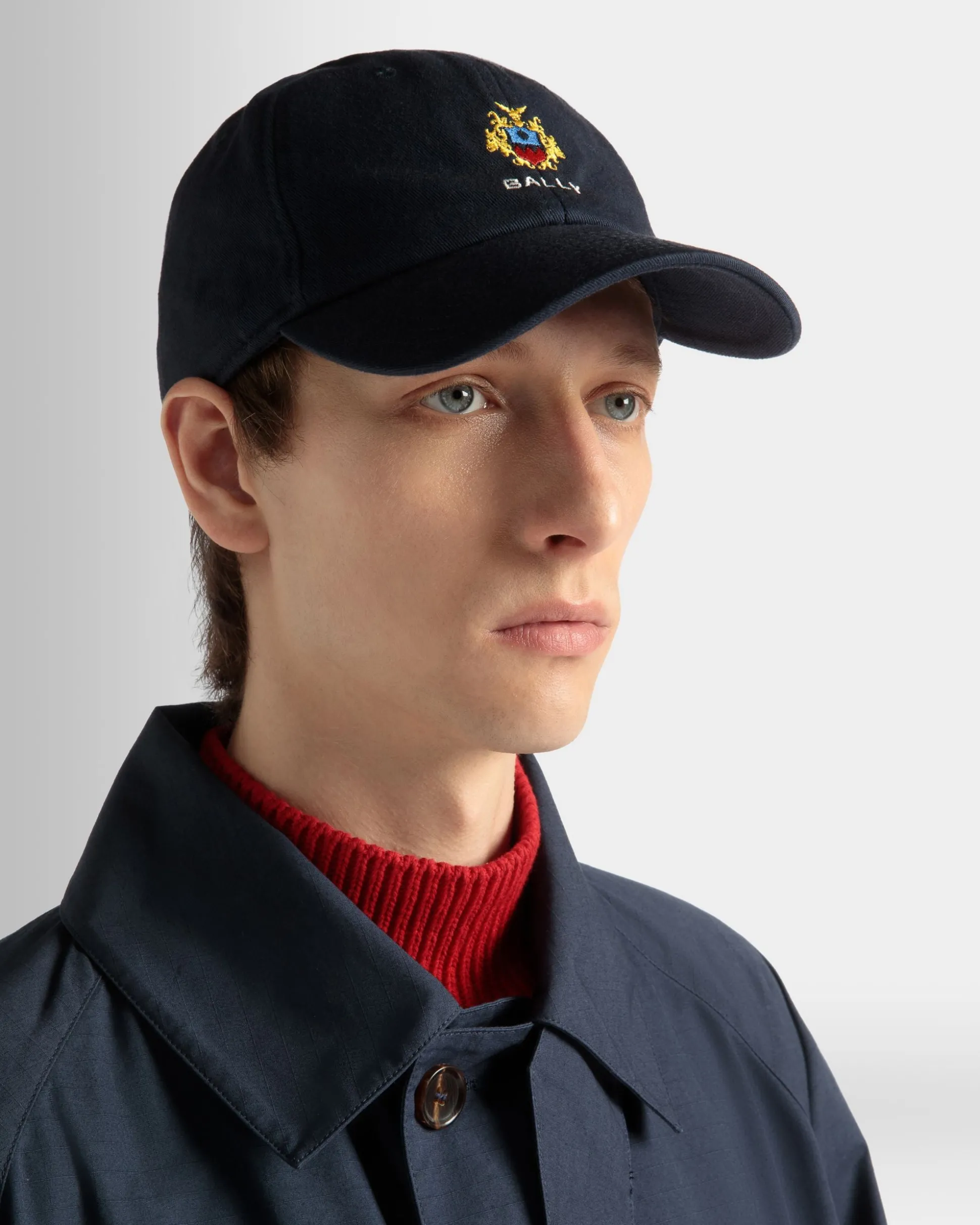 Baseballmütze Aus Baumwolle In Navy Blue