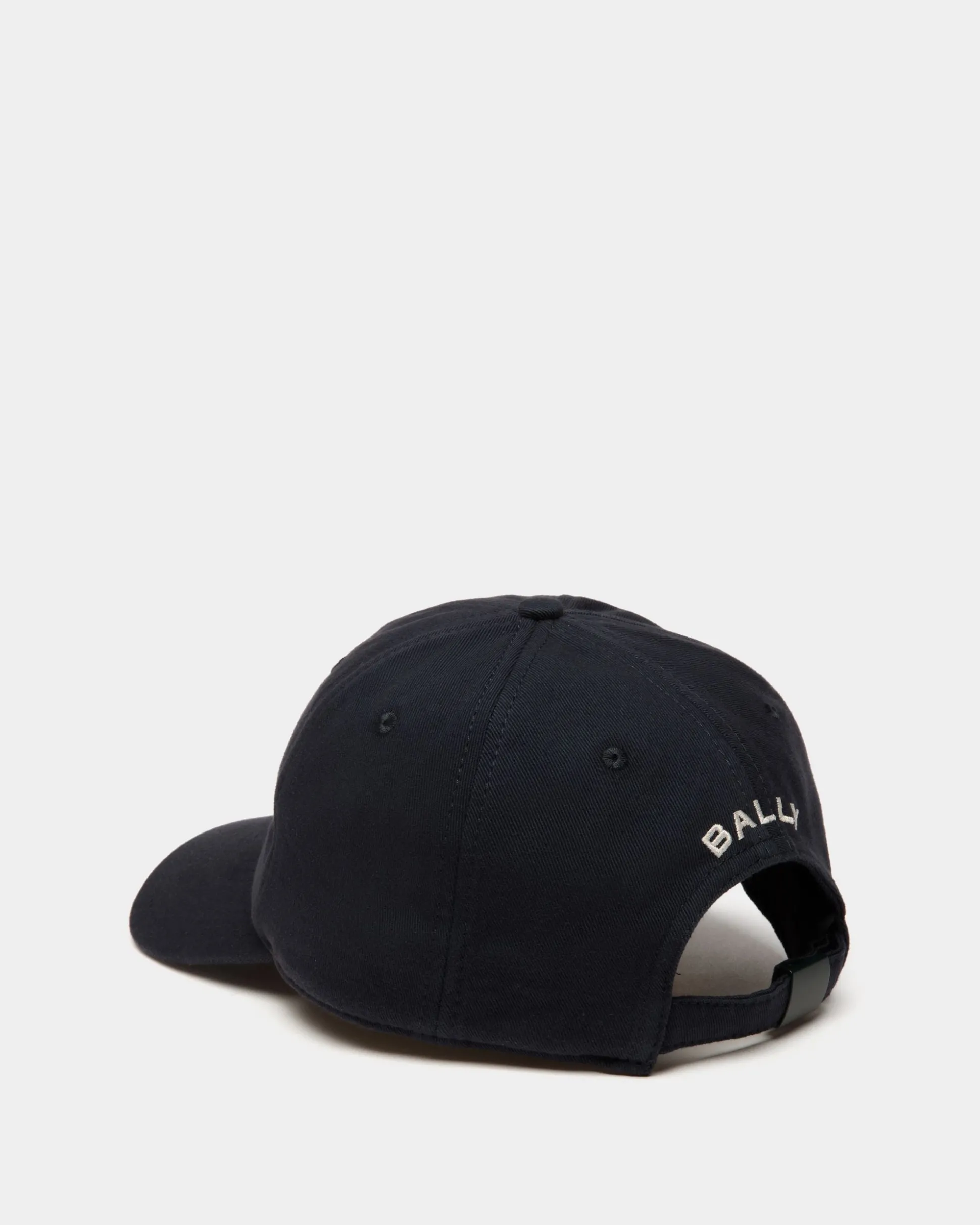 Baseballmütze Aus Baumwolle In Navy Blue Mit Bally-Crest-Label