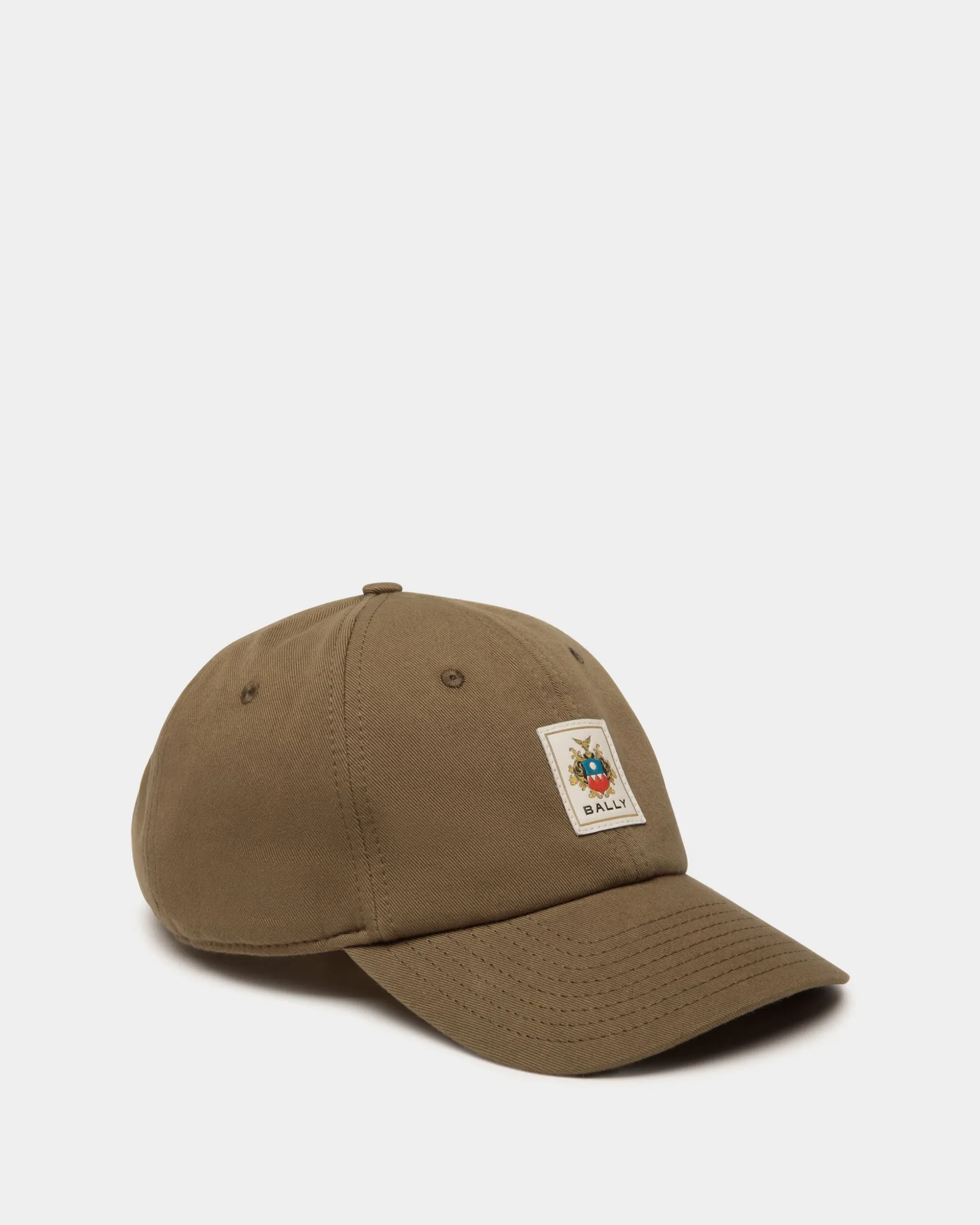 Baseballmütze Aus Brauner Baumwolle Mit Bally-Crest-Label