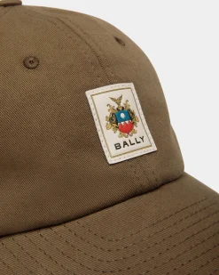 Baseballmütze Aus Brauner Baumwolle Mit Bally-Crest-Label
