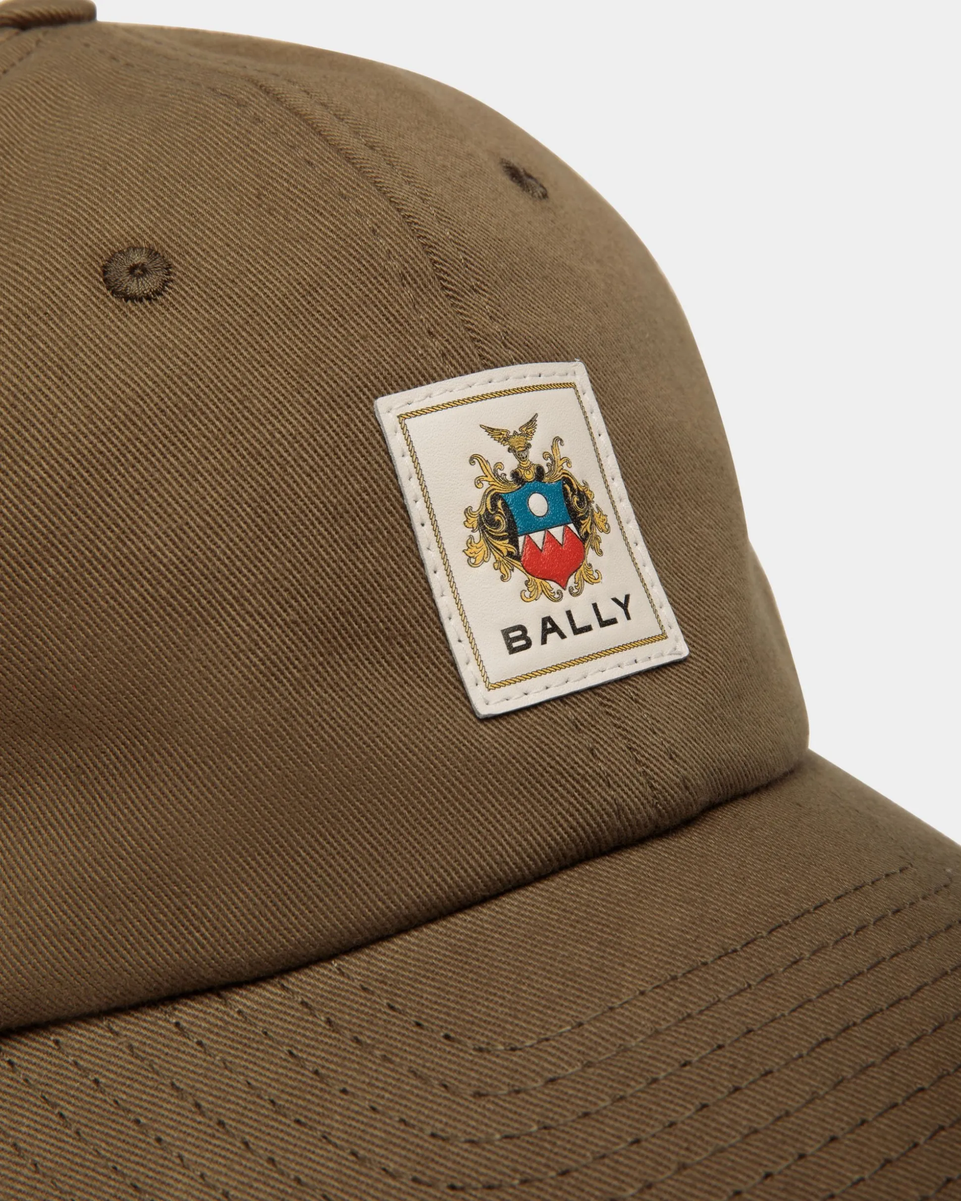Baseballmütze Aus Brauner Baumwolle Mit Bally-Crest-Label