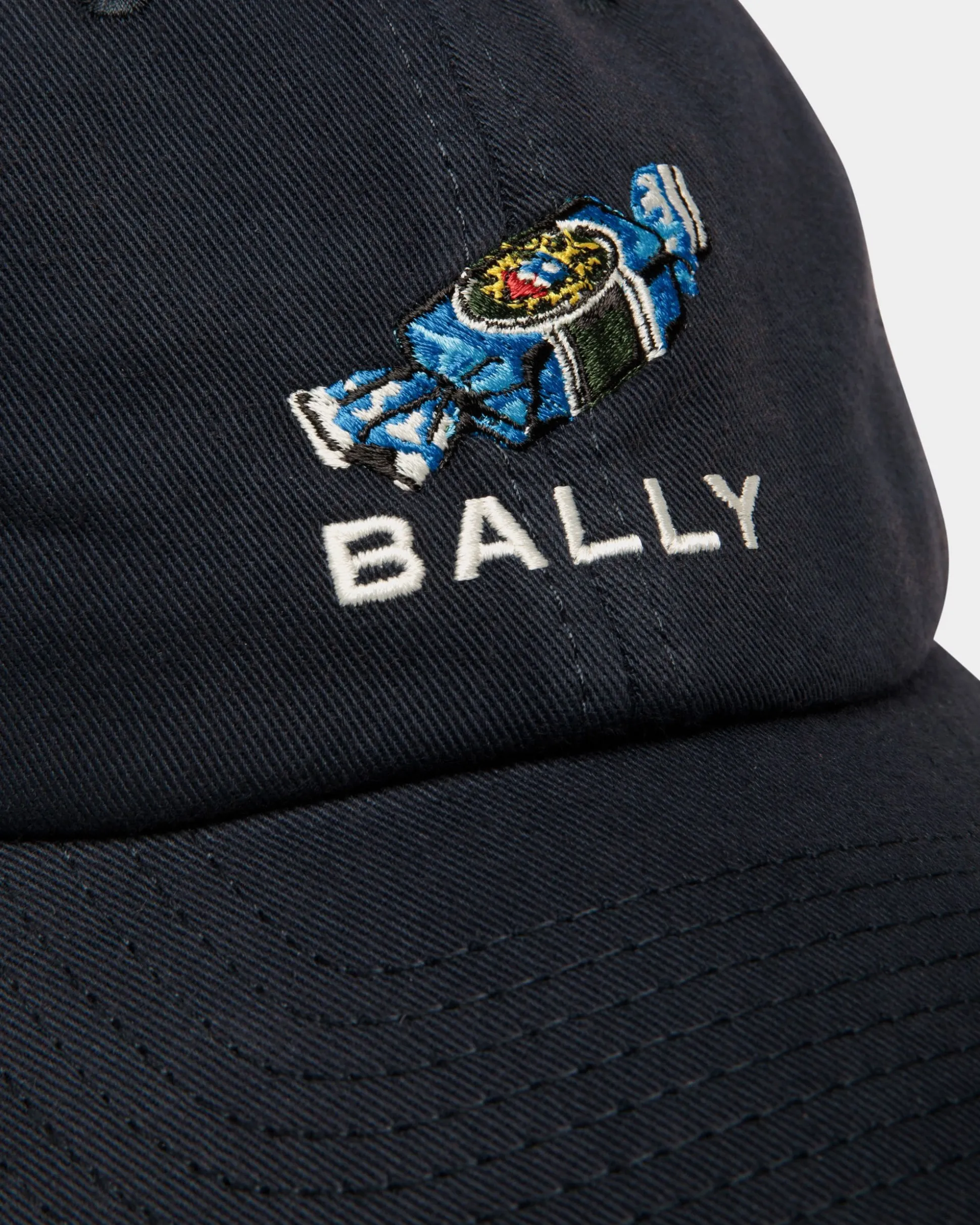 Baseballmütze Mit Choco-Candy-Detail Aus Baumwolle In Navy Blue