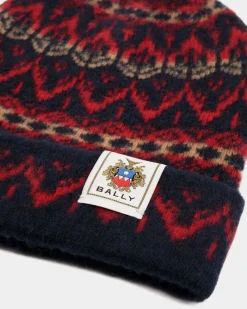 Beanie Aus Mehrfarbiger Wolle
