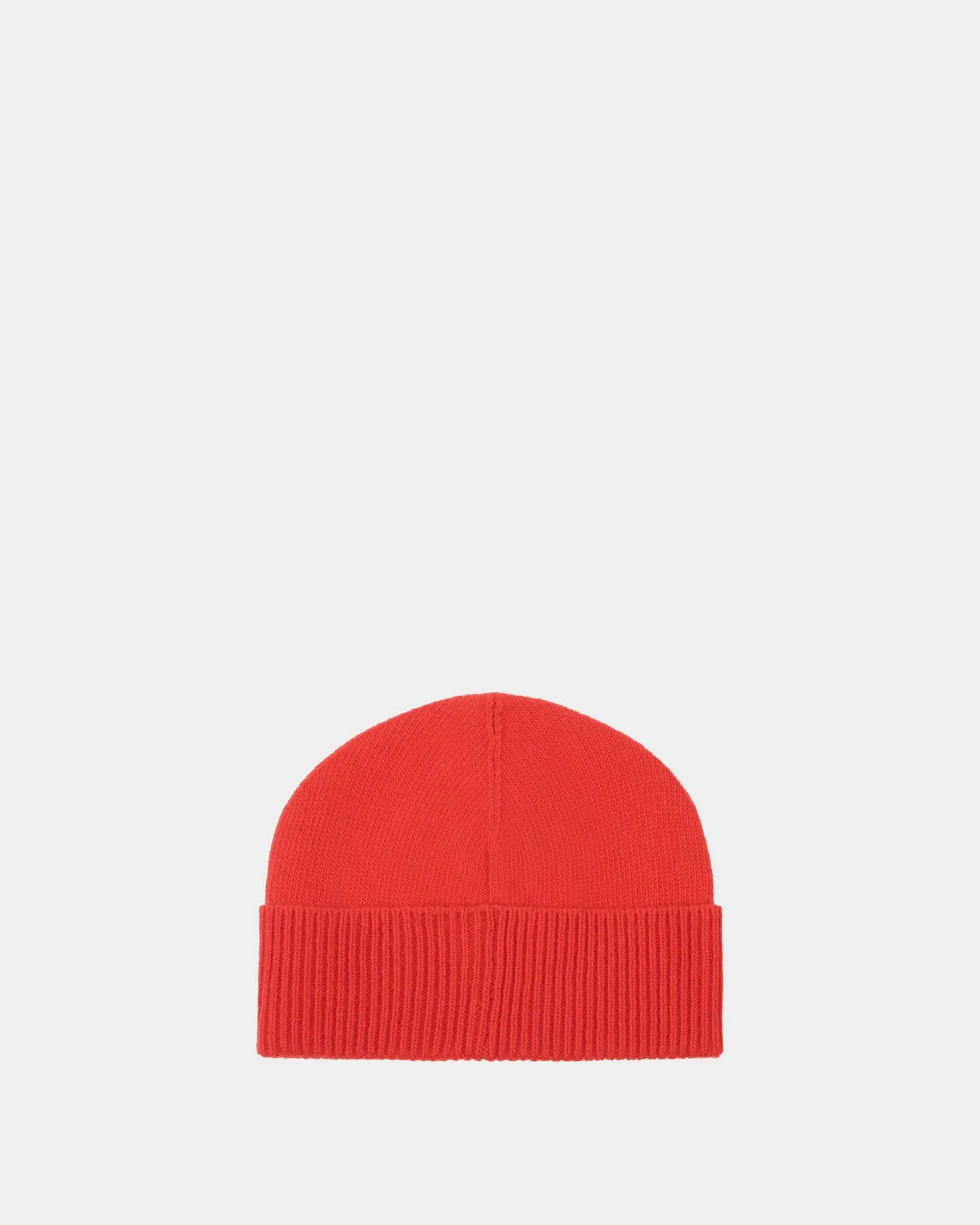 Beanie Aus Wolle In Candy Red Mit Logo