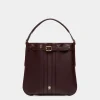 Beckett Crossbody Bag In Deep Burgundy Leather
