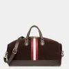 Beckett Reisetasche Aus Veloursleder Und Leder In Ebenholz