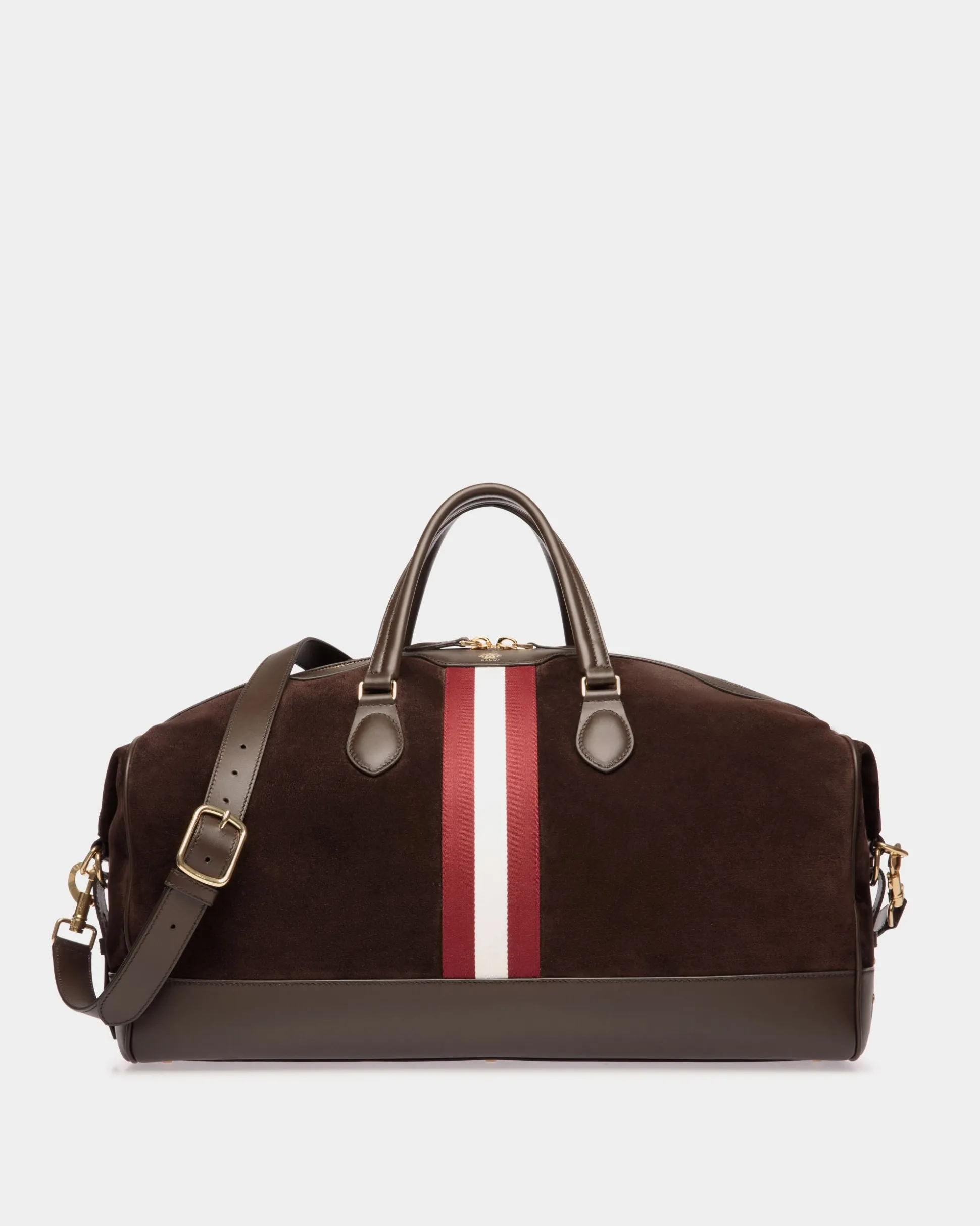 Beckett Reisetasche Aus Veloursleder Und Leder In Ebenholz