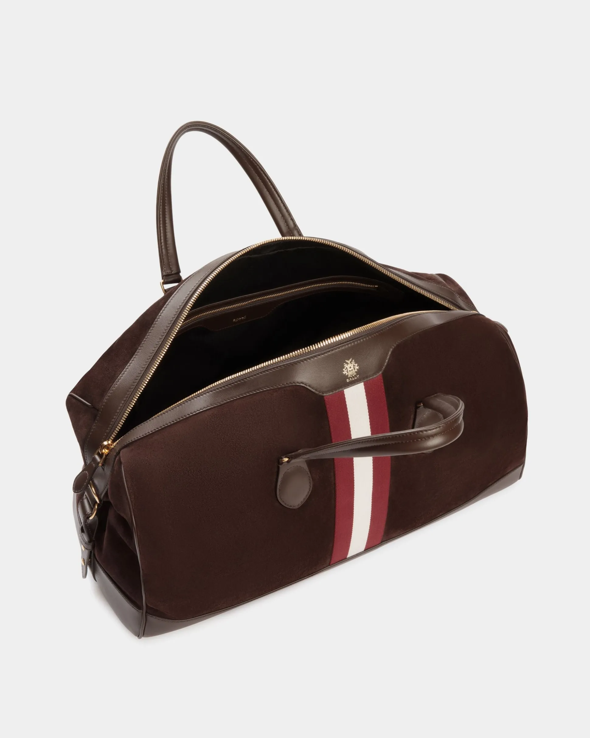 Beckett Reisetasche Aus Veloursleder Und Leder In Ebenholz