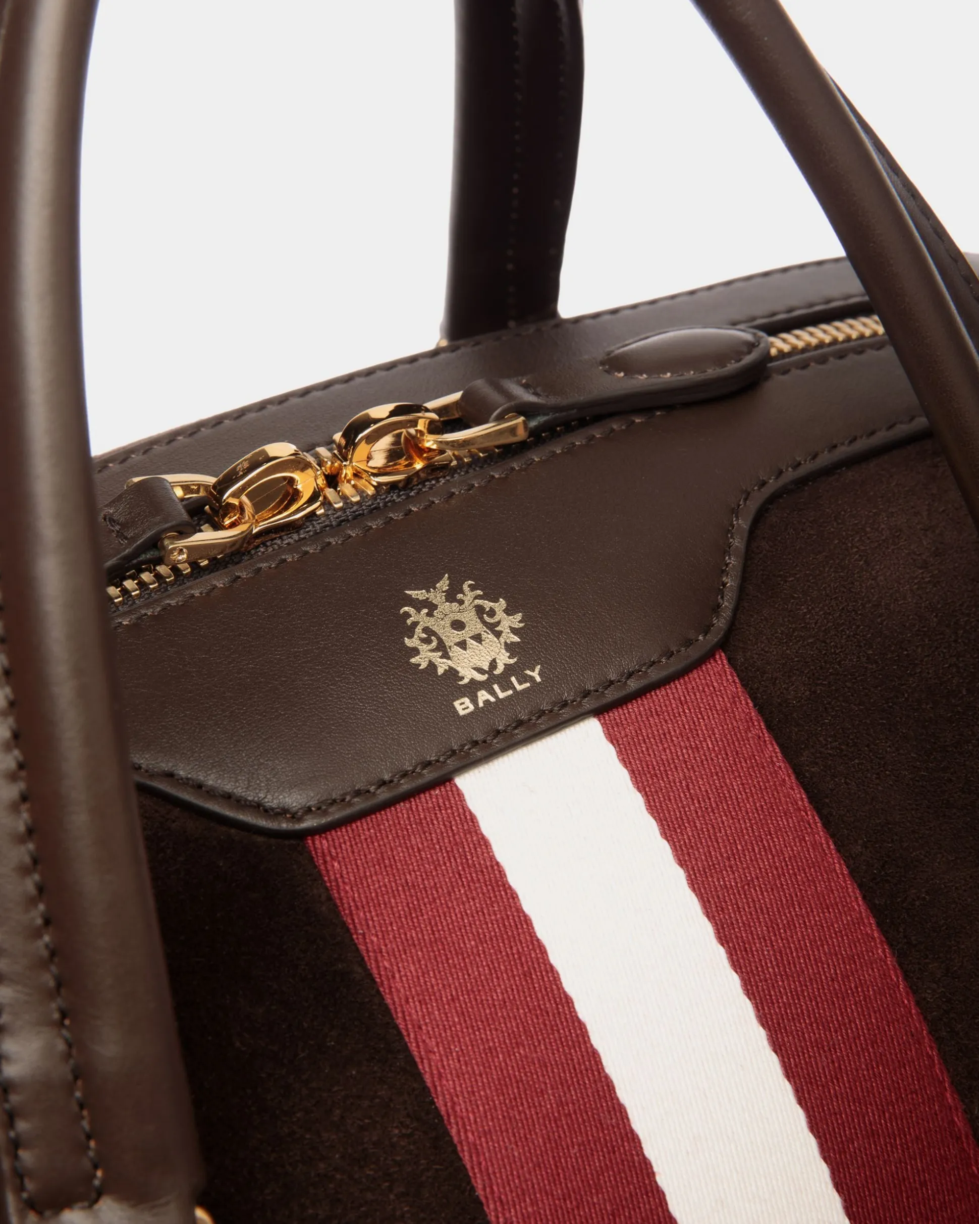 Beckett Reisetasche Aus Veloursleder Und Leder In Ebenholz