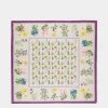 Bedrucktes Foulard Aus Seide Mit Alpenblumenmuster