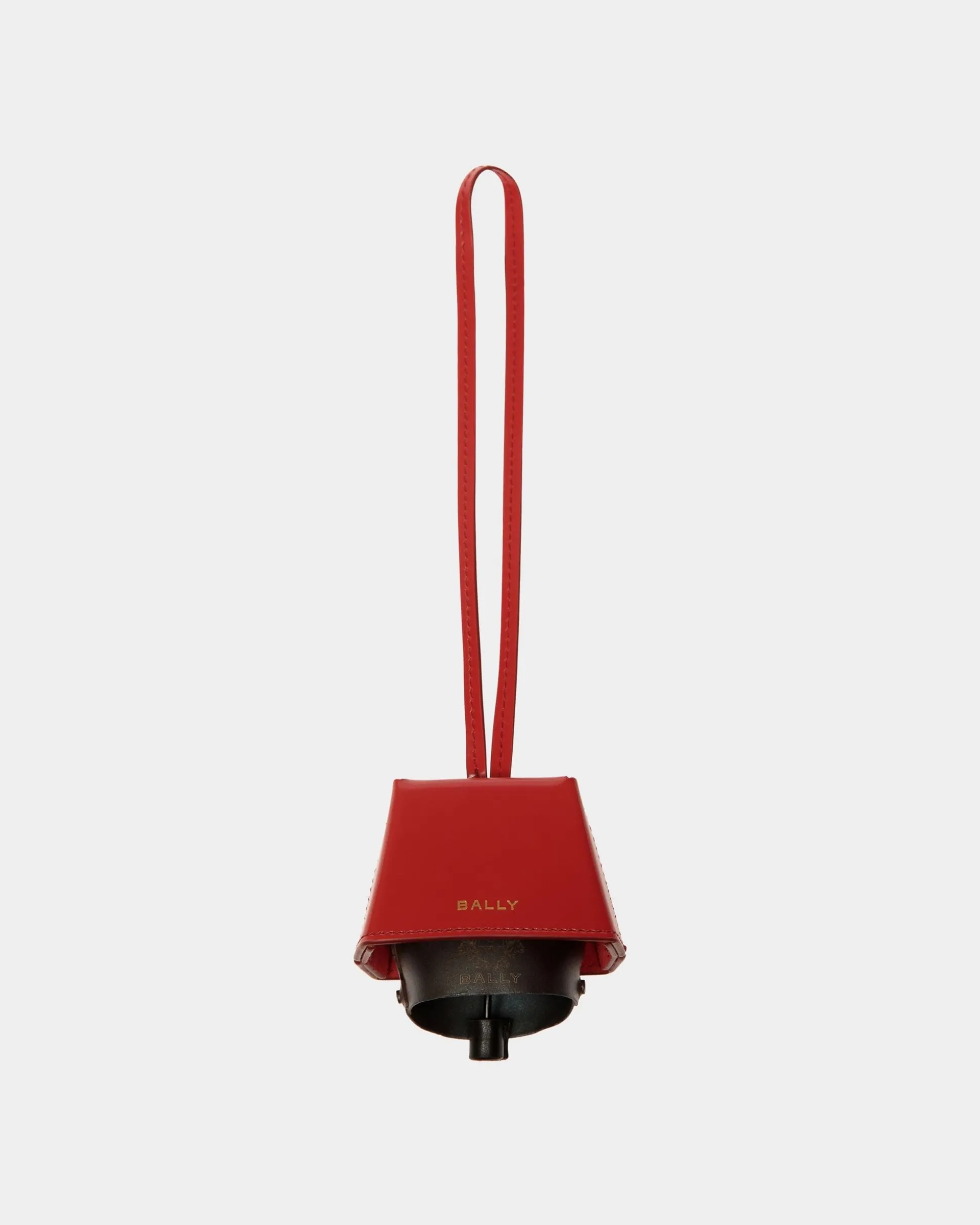Belle Anhänger Aus Gebürstetem Leder In Candy Red