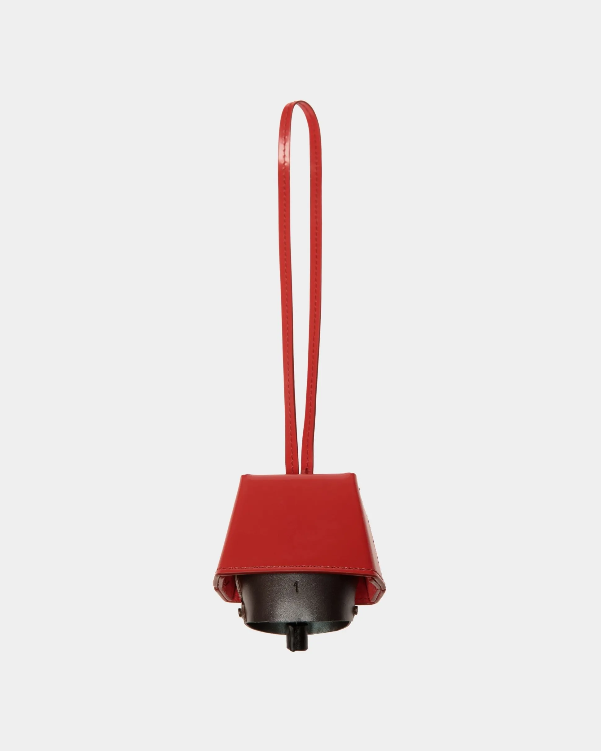 Belle Anhänger Aus Gebürstetem Leder In Candy Red