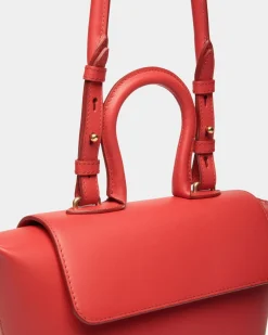 Belle Henkeltasche Aus Leder In Candy Red