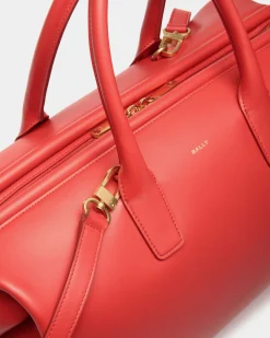 Belle Henkeltasche Aus Leder In Candy Red