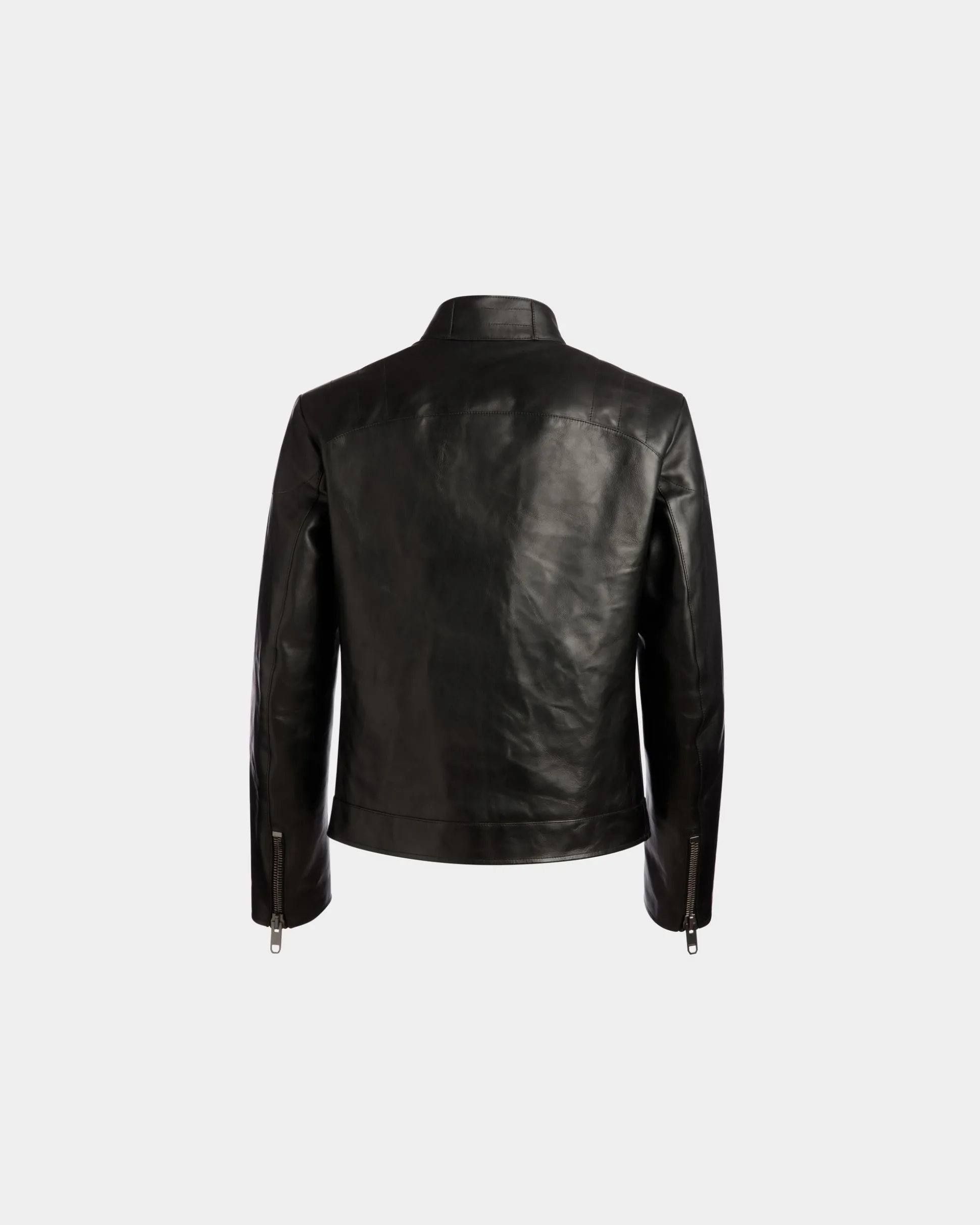 Bikerjacke Aus Leder In Schwarz Aus Der Adrien Brody Travel-Kollektion