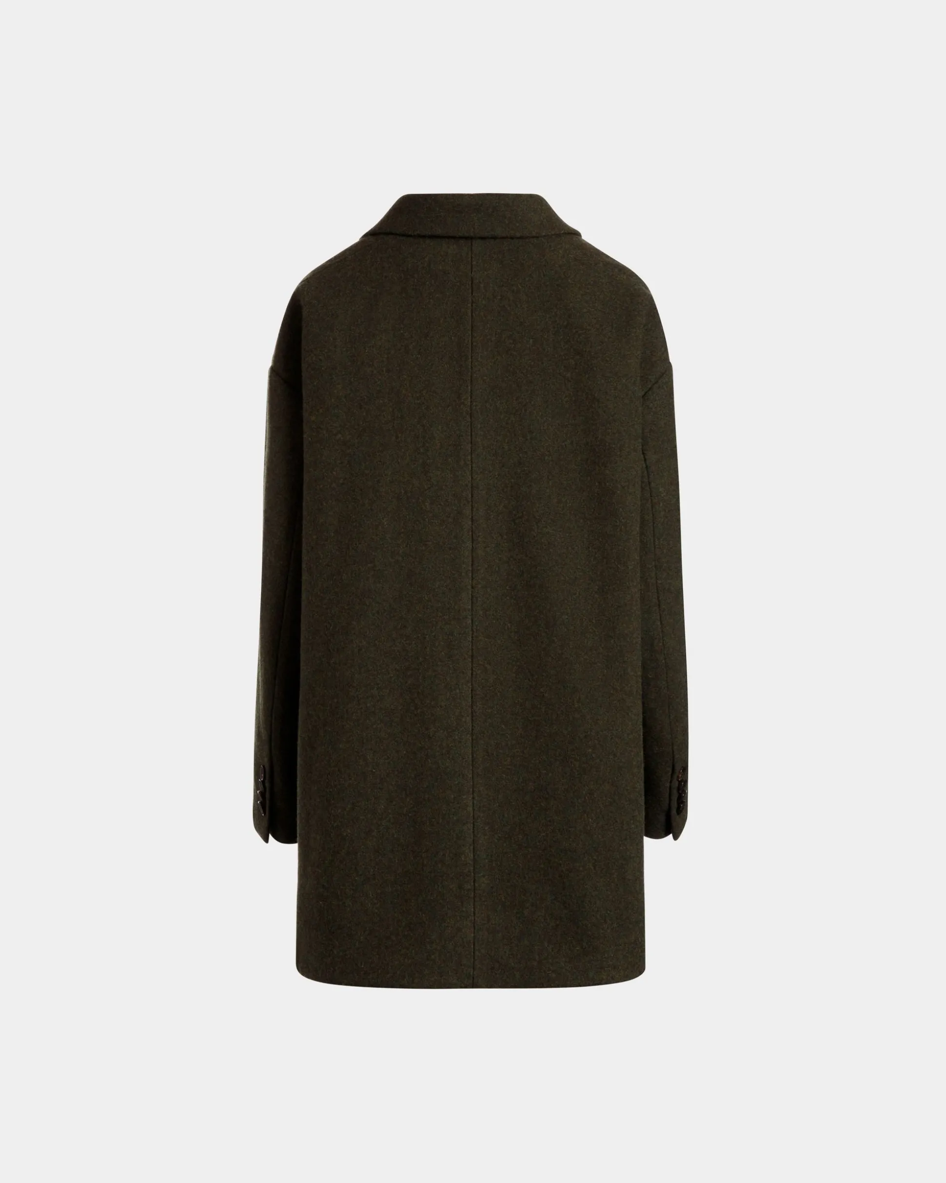 Blazer In Dark Green Wool