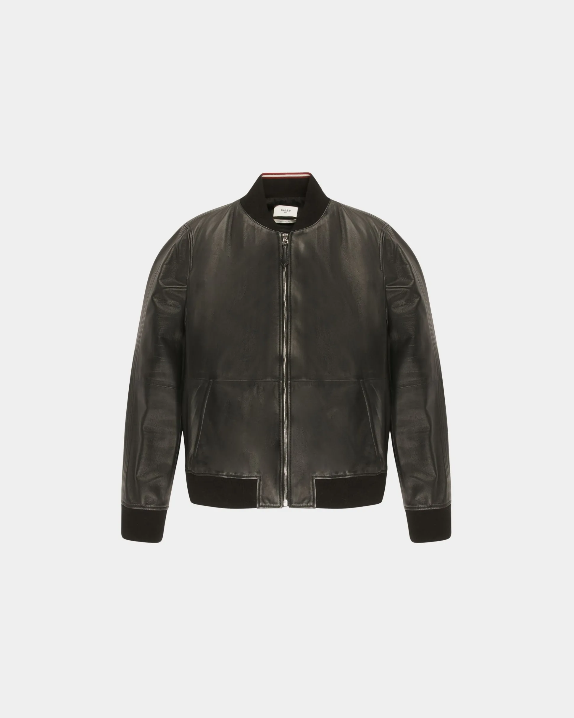 Blouson-Bomberjacke Aus Leder