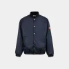 Bomberjacke Aus Dunkelblauem Nylon