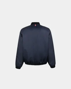 Bomberjacke Aus Dunkelblauem Nylon