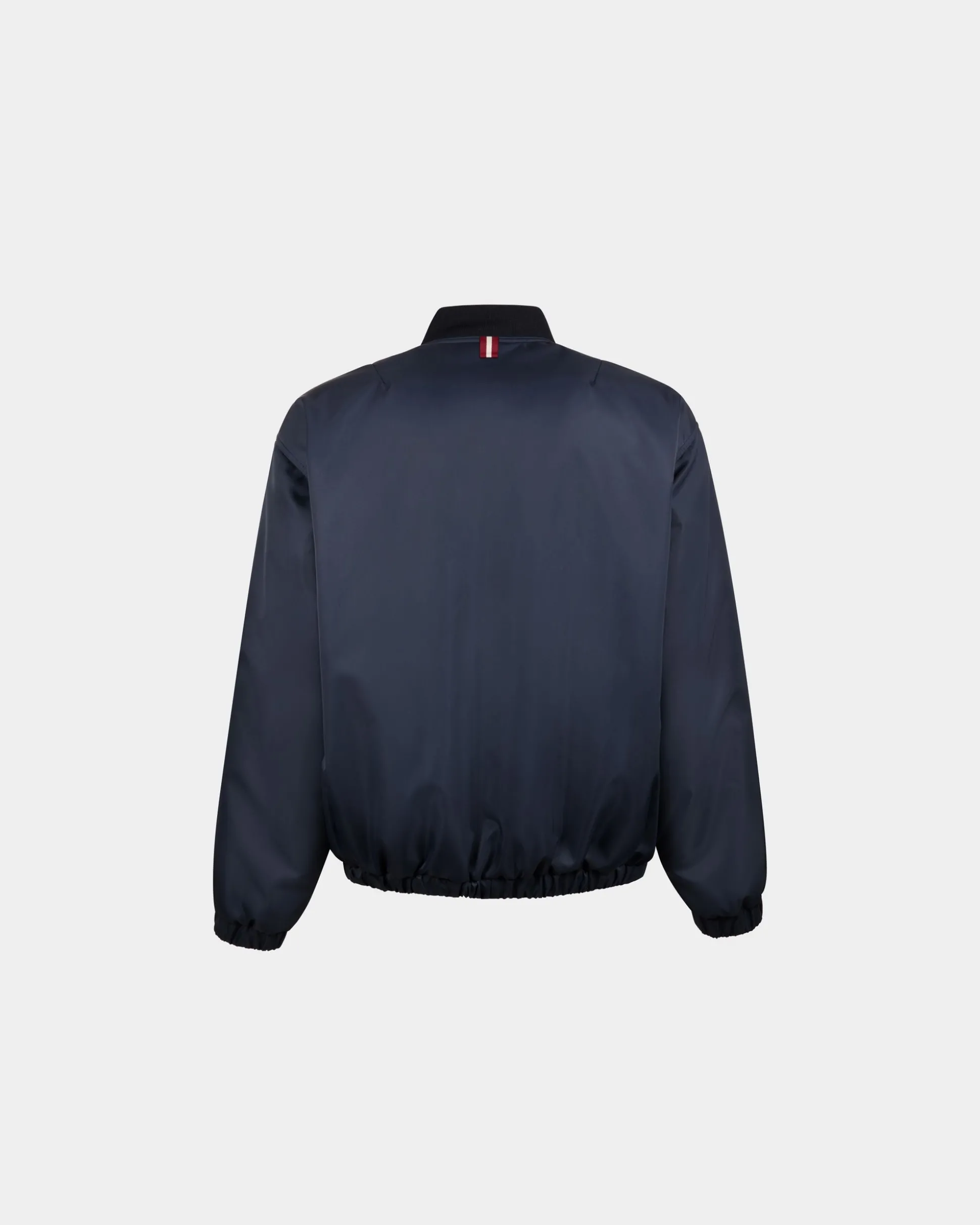 Bomberjacke Aus Dunkelblauem Nylon