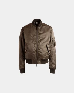 Bomberjacke Aus Nylon In Military Green Aus Der Adrien Brody Travel-Kollektion