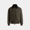 Bomberjacke Aus Nylon In Olive Green Aus Der Adrien Brody Travel-Kollektion