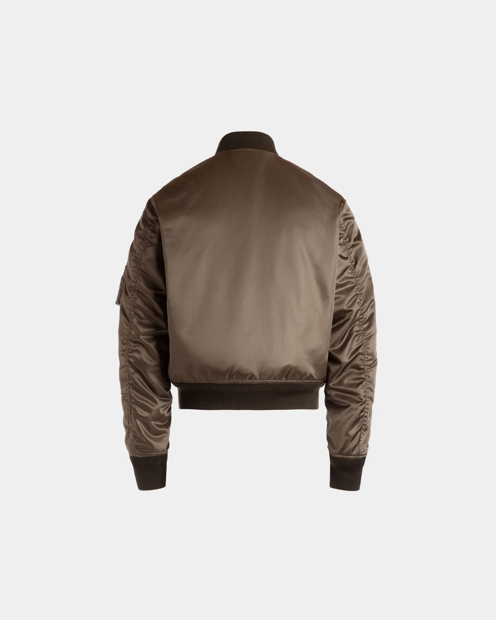 Bomberjacke Aus Nylon In Military Green Aus Der Adrien Brody Travel-Kollektion